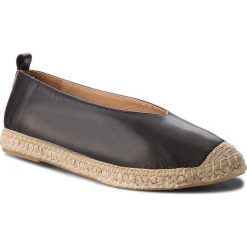 Espadryle KANNA - KV8039 Natur Negro. Czarne espadryle damskie marki Kanna, z materiału, na płaskiej podeszwie. W wyprzedaży za 199,00 zł.