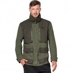 Kurtka funkcyjna "Barstow" w kolorze oliwkowym. Brązowe kurtki męskie marki Jack Wolfskin, m, z materiału. W wyprzedaży za 469,95 zł.