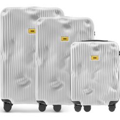 Walizki: Walizki Stripe w zestawie 3 el. Bianco White