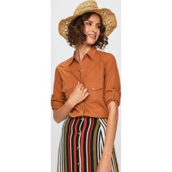 Answear - Koszula. Pomarańczowe bluzki damskie ANSWEAR, s, z elastanu, klasyczne. W wyprzedaży za 59,90 zł.