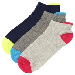 12-Pack Mix Kolorów Skarpetki Fission. Szare skarpetki damskie Born2be, bez wzorów. Za 29,99 zł.