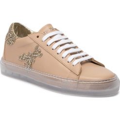 Sneakersy PATRIZIA PEPE - 2V8807/A2GX-J2FO Beige/Transparent. Brązowe półbuty damskie Patrizia Pepe, ze skóry. Za 889,00 zł.
