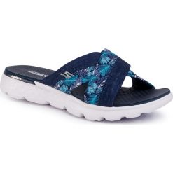 Klapki SKECHERS - On The Go 400 14667 Navy. Niebieskie klapki damskie Skechers, bez wzorów, z tworzywa sztucznego, bez obcasa. Za 219,00 zł.