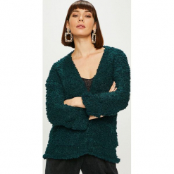 Answear - Kardigan. Czarne kardigany damskie ANSWEAR, l, z dzianiny. Za 149,90 zł.