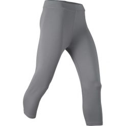 Legginsy sportowe 3/4, Level 1 bonprix dymny szary. Szare spodnie damskie marki bonprix, bez wzorów, na fitness i siłownię. Za 69,99 zł.
