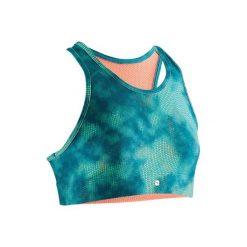 Stanik Gym & Pilates S900. Zielone biustonosze sportowe marki DOMYOS, s, z elastanu. Za 34,99 zł.