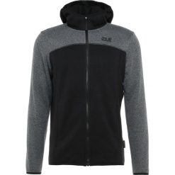 Jack Wolfskin ELK HOODED JACKET MEN Kurtka z polaru black. Czarne kurtki sportowe męskie marki Jack Wolfskin, l, z poliesteru, z kapturem. Za 459,00 zł.