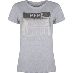 Pepe Jeans T-Shirt "Moma Ro". Bluzki damskie Pepe Jeans, na co dzień, z nadrukiem, z bawełny, z okrągłym kołnierzem, bez rękawów. Za 89,00 zł.