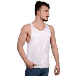 Tommy Hilfiger Koszulka Męska Bez Tank Top Bright White Um0Um00684-105 (Rozmiar S). Białe koszulki męskie marki TOMMY HILFIGER, s, bez wzorów, bez kołnierzyka. W wyprzedaży za 140,00 zł.