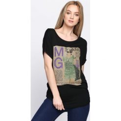 T-shirty damskie: Czarny T-shirt Solitary