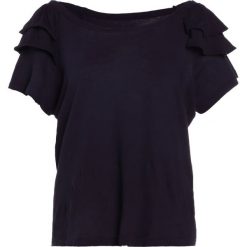 T-shirty damskie: Current/Elliott THE DOUBLE RUFFLE TEE Tshirt z nadrukiem washed black