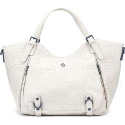 Desigual Minuet Rotterdam Torebka Biały. Białe torebki klasyczne damskie Desigual, w paski, z materiału. Za 361,95 zł.