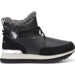 U.S. Polo Assn Vanessa1 Śniegowce Czarny. Czarne śniegowce damskie U.S. Polo Assn., na zimę, z materiału, bez zapięcia. Za 412,95 zł.
