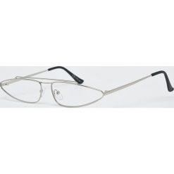 Answear - Okulary. Szare okulary przeciwsłoneczne damskie ANSWEAR, prostokątne. W wyprzedaży za 34,90 zł.