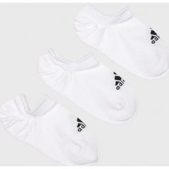 Adidas Performance - Skarpetki (3-pack). Białe skarpetki damskie marki adidas Performance, z elastanu. Za 39,90 zł.