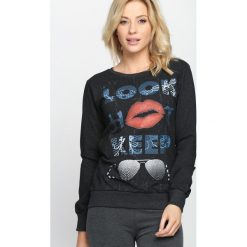 Bluzy damskie: Ciemnoszara Bluza Look Hot