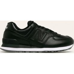 New Balance - Buty ML574SNR. Czarne sneakersy męskie New Balance, ze skóry, na sznurówki. W wyprzedaży za 349,90 zł.