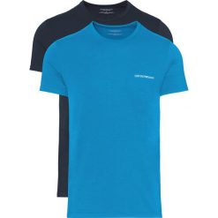 Emporio Armani 2-pack Dolna koszulka Czarny Niebieski. Niebieskie koszulki męskie Emporio Armani, xl, bez wzorów, z elastanu, bez kołnierzyka, bez rękawów. Za 219,95 zł.