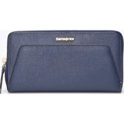 Samsonite - Portfel skórzany. Szare portfele damskie marki Samsonite, z materiału. W wyprzedaży za 239,90 zł.