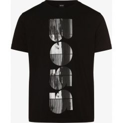 BOSS Athleisure - T-shirt męski – Teeonic, czarny. Czarne t-shirty męskie BOSS Athleisure, m, z nadrukiem, z bawełny, eleganckie, bez kołnierzyka. Za 245,95 zł.