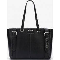 Love Moschino Torebka Czarny. Czarne torebki klasyczne damskie Love Moschino, bez wzorów, z materiału, bez dodatków. Za 1031,95 zł.