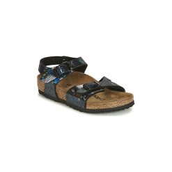 Sandały Dziecko Birkenstock RIO. Czarne sandały dziewczęce Birkenstock, bez zapięcia. Za 167,30 zł.