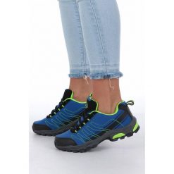 Niebieskie buty sportowe sznurowane softshell casu b1531-2. Niebieskie buty dziewczęce sportowe Casu, bez wzorów, ze skóry ekologicznej, na sznurówki. Za 89,99 zł.
