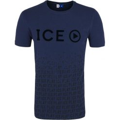 T-shirt Ice Play By ICEBERG. Niebieskie t-shirty męskie ICE PLAY BY ICEBERG, m, z nadrukiem, z włoskim kołnierzykiem. Za 179,00 zł.