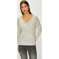 Noisy May - Sweter Carli. Szare swetry klasyczne damskie Noisy May, l, z dzianiny. Za 129,90 zł.