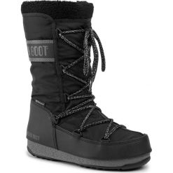 Śniegowce MOON BOOT - Monaco Wool Wp 240089001 Black. Czarne kozaki damskie Moon Boot, na zimę, ze skóry ekologicznej, bez obcasa, bez zapięcia. W wyprzedaży za 639,00 zł.