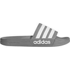 MĘSKIE KLAPKI ADILETTE CLOUDFOARM (43 1/3). Szare klapki męskie Adidas, z syntetyku. Za 99,99 zł.
