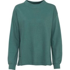 Bluza dresowa bonprix szarozielony. Zielone bluzy damskie bonprix, z dresówki, bez kaptura. Za 69,99 zł.