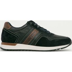 S. Oliver - Buty skórzane. Niebieskie sneakersy męskie S.Oliver, z okrągłym noskiem, bez zapięcia. Za 299,90 zł.