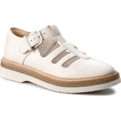 Półbuty damskie: Półbuty CLARKS – Zante Freya 261311664 White Leather