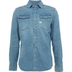 GStar 3301 SHIRT L/S Koszula blue denim. Niebieskie koszule męskie marki G-Star, s, bez wzorów, z bawełny, bez kołnierzyka, bez rękawów. Za 469,00 zł.
