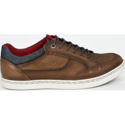 S. Oliver - Buty. Brązowe halówki męskie S.Oliver, z materiału, na sznurówki. W wyprzedaży za 219,90 zł.