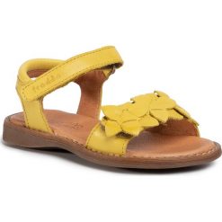 Sandały FRODDO - G3150153-5 M Yellow. Żółte sandały dziewczęce Froddo, ze skóry, bez zapięcia. Za 249,00 zł.
