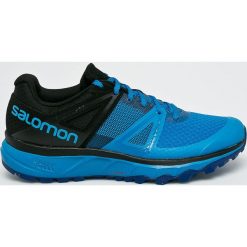 Salomon - Buty Trailster. Niebieskie buty męskie do biegania marki Salomon, z materiału, na sznurówki. W wyprzedaży za 269,90 zł.