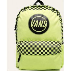 Vans - Plecak. Żółte plecaki damskie Vans, w paski, z poliesteru. W wyprzedaży za 139,90 zł.