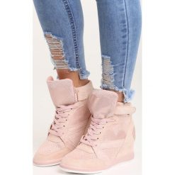 Różowe Sneakersy Be the One. Różowe koturny damskie Born2be. Za 69,99 zł.
