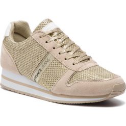 Sneakersy VERSACE JEANS - E0VTBSA1 70940 901. Żółte półbuty damskie Versace Jeans, z jeansu. W wyprzedaży za 459,00 zł.