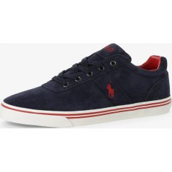 Polo Ralph Lauren - Męskie tenisówki ze skóry, niebieski. Niebieskie trampki męskie Polo Ralph Lauren, bez wzorów, ze skóry, bez zapięcia. Za 399,95 zł.