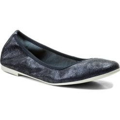 Baleriny TAMARIS - 1-22128-20 Navy Metallic 824. Niebieskie baleriny damskie Tamaris, bez wzorów, z zamszu, klasyczne, bez obcasa. W wyprzedaży za 139,00 zł.