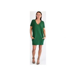 HANA - sukienka dresowa - XS - 4XL. Zielone sukienki damskie Collibri, s, bez wzorów, z bawełny, bez kołnierzyka, bez rękawów. Za 109,00 zł.