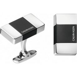 Calvin Klein Spinki do mankietów Srebrny. Szare spinki do mankietów męskie Calvin Klein, srebrne. Za 455,95 zł.