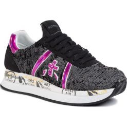Sneakersy PREMIATA - Conny 4503 Black. Szare półbuty damskie Premiata, na co dzień, bez wzorów, ze skóry ekologicznej, bez obcasa, na płaskiej podeszwie, bez zapięcia. Za 889,00 zł.
