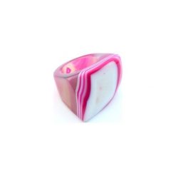 InspiRING Low Candy rozmiar 9. Różowe pierścionki damskie Brazi druse jewelry, z agatem. Za 240,00 zł.
