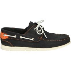 Mokasyny męskie: Mokasyny męskie – 730A1552 NAVY