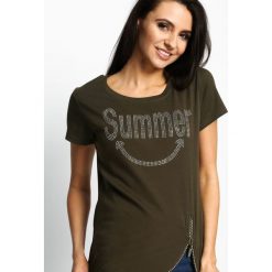 T-shirty damskie: Khaki T-shirt Summertime