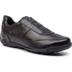 Półbuty GEOX - U Edgware B U923BB 043BC C9999 Black. Czarne półbuty męskie Geox, z materiału. W wyprzedaży za 239,00 zł.